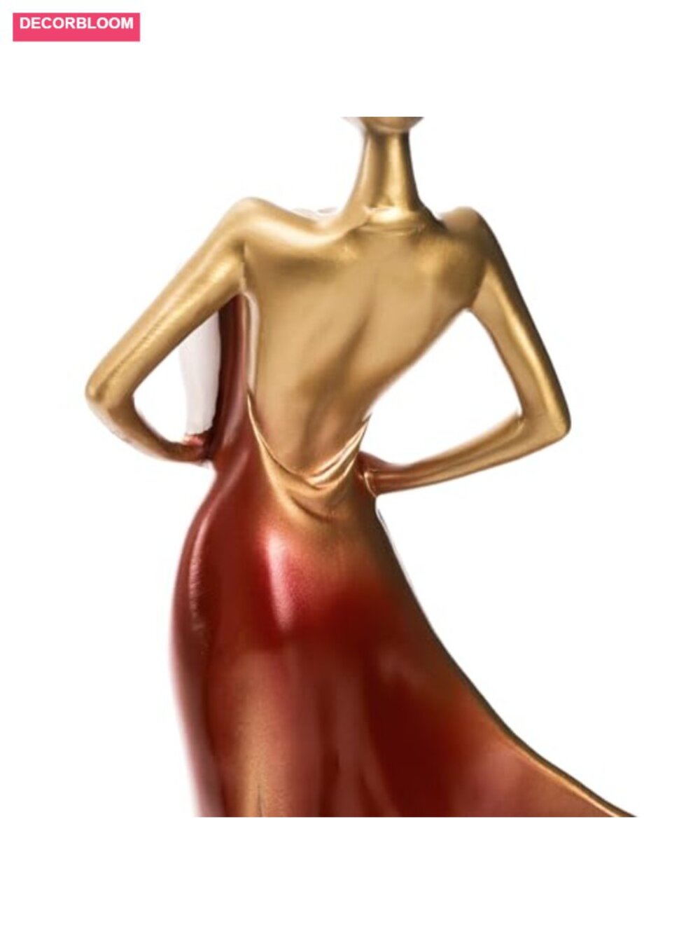 Resin Wine Bottle Holder Lady Statue Wine Rack Stand Kitchen Bar Decor - Picture 5 of 6